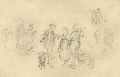 Verabredetes Rendezvous, 1800-luvun puoliväli, loppu, n. 1924. tekijältä Carl Spitzweg