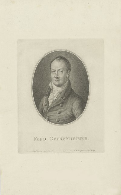 Ferdinand Ochsenheimerin muotokuva 1767-1822, 1807. tekijältä Carl Traugott Riedel