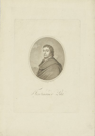 Ferdinando Paerin muotokuva 1771-1839, 1802. tekijältä Carl Traugott Riedel