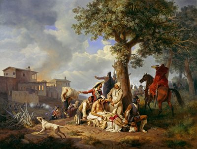 Kohtaus Espanjan vapaussodasta tekijältä Carl Wilhelm Freiherr von Heideck