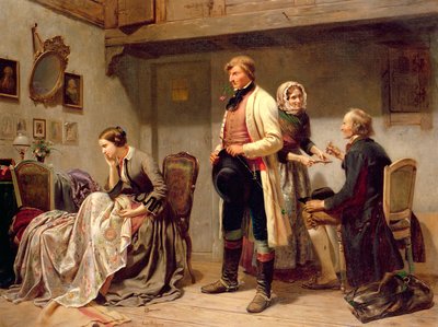 Malja kihlaparille (öljy) tekijältä Carl Wilhelm Huebner