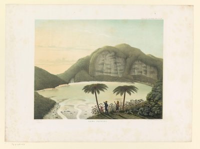 Näkymä Kawah Putihin kraatterijärvelle Kawa Patuha (otsikko esineessä) Atlas toimii Java (sarjan otsikko objektissa) Lautasatlas, joka sisältää yksitoista maalauksellista näkymää teokseen Jaava, sen muoto, kasvillisuus ja sisärakenne tekijältä Carl Wilhelm Mieling (possibly)