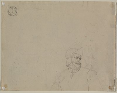 Sotilas maisemassa, 1800-luvun toinen neljännes. tekijältä Carl Wilhelm Tischbein