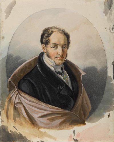 Aleksanteri Ivanovitš Lorerin muotokuva 1779-1824, 1820-luvun alku. tekijältä Carl von Hampeln