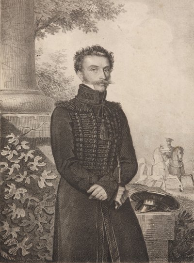 Kreivi Paul Khristoforovich Grabben muotokuva 1789-1875, 1820-luku. tekijältä Carl von Hampeln