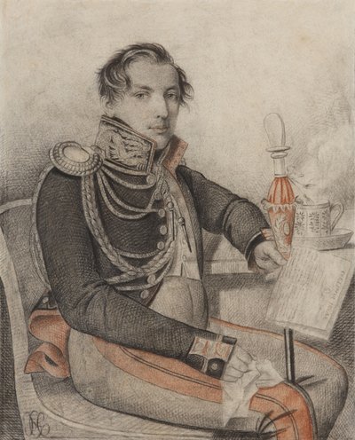 Kreivi Pjotr ​​Petrovitš Konovnitsynin muotokuva 1803-1830, 1820-luvun alku. tekijältä Carl von Hampeln