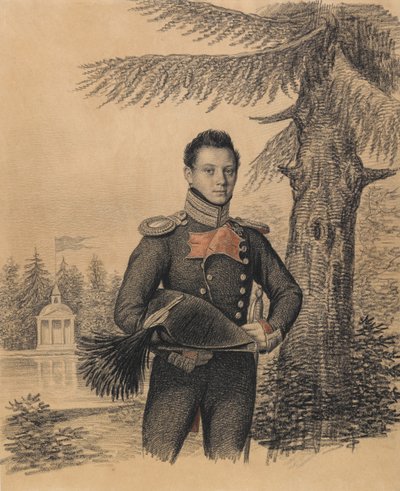 Fjodor Ivanovitš Dolgopolovin muotokuva 1792-1856, 1820-luku. tekijältä Carl von Hampeln