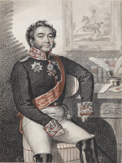 Fjodor Petrovitš Opochininin muotokuva 1779-1852, 1826. tekijältä Carl von Hampeln
