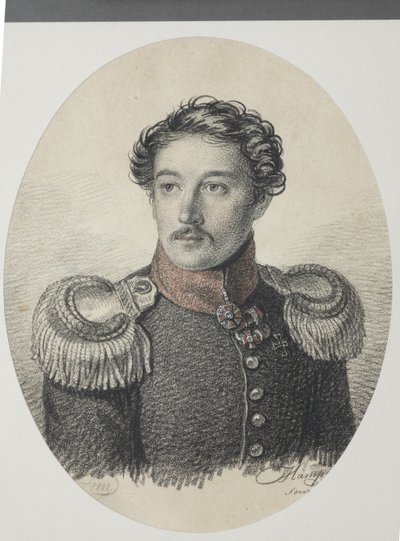 Nikolai Vasiljevitš Khvostovin muotokuva 1793-1837, 1822. tekijältä Carl von Hampeln