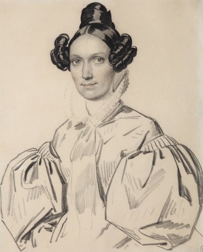 Olga Nikolaevna Talyzinan muotokuva, os. Zubova 1803-1882, 1830-luvun alku. tekijältä Carl von Hampeln