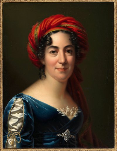 Kirjailija Caroline Pichlerin muotokuva 1769-1843, 1818. tekijältä Carl von Sales