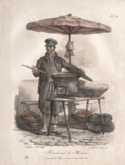 Kastanjakauppias. tekijältä Carle Vernet