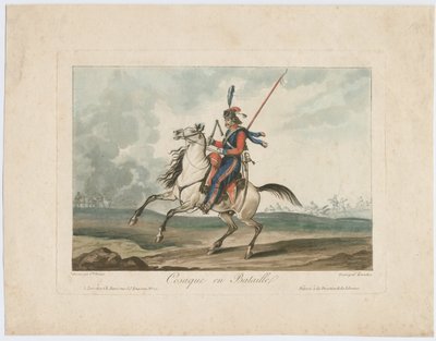 Kasakka taistelussa, 1815 tekijältä Carle Vernet