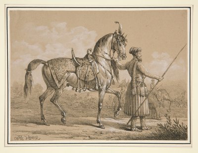 Mameluke ja Arabian hevonen tekijältä Carle Vernet