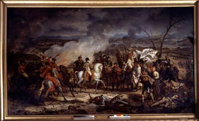 Napoleonin sota: "" Keisari Napoleon I (1769-1821) Austerlitzin taistelun aikana 12.2.1805. Antoine Vernet (1758-1836) maalaus 1805 Boissy Saint Leger. Chateau De Grosbois tekijältä Carle Vernet