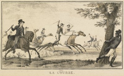 Racing Scenes: The Race Scènes Hippiques: La kurssin. tekijältä Carle Vernet