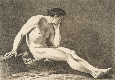 Akatemia: Istuva mies, 1742-43. tekijältä Carle van Loo