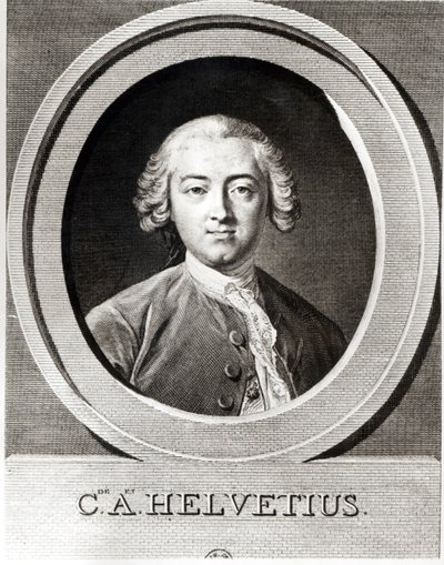 Claude Adrien Helvetiuksen (1715-1771) ranskalaisen filosofin muotokuva tekijältä Carle van Loo