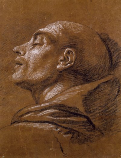 Carle van Loon (1705-1765) tutkimus, sangviinipiirustus tekijältä Carle van Loo