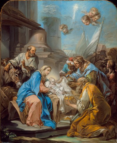 Maagisten palvominen, noin 1760. tekijältä Carle van Loo