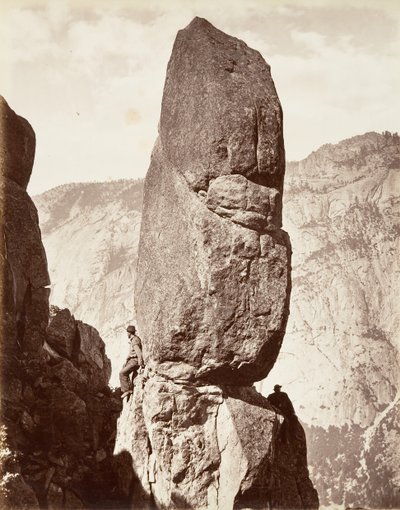 Magic Tower, Yosemite, n. 1872, painettu n. 1876. tekijältä Carleton E. Watkins.