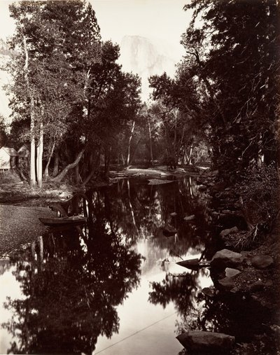 South Dome, 6000 jalkaa, Yosemite, n. 1872, painettu n. 1876. tekijältä Carleton E. Watkins.