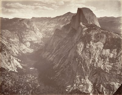 South Dome, 6000 jalkaa, n. 1872, painettu n. 1876. tekijältä Carleton E. Watkins.
