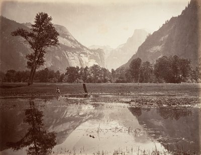The Domes, Yosemite, n. 1872, painettu n. 1876. tekijältä Carleton E. Watkins.
