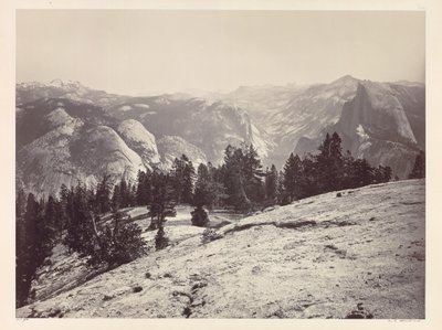 The Domes, Sentinel Domesista, Yosemite, c. 1865-1866. tekijältä Carleton E. Watkins
