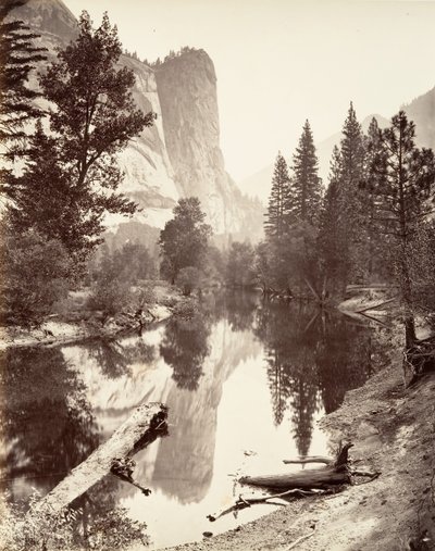 Washington Tower, Yosemite, n. 1872, painettu n. 1876. tekijältä Carleton E. Watkins.