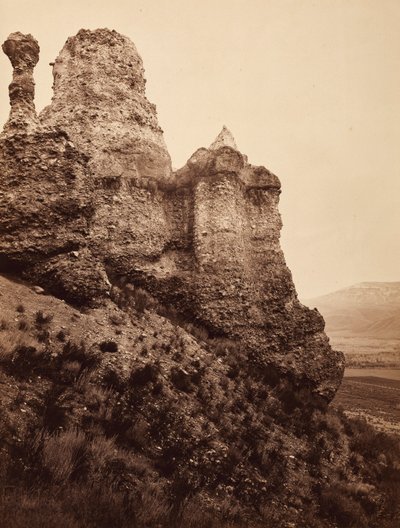 Witches Rock, lähellä Echo Cityä, Utahissa tekijältä Carleton E. Watkins