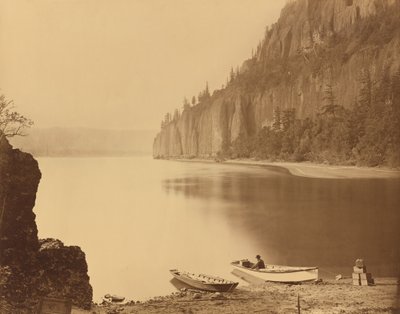 Cape Horn, Columbia River, 1867. tekijältä Carleton Emmons Watkins
