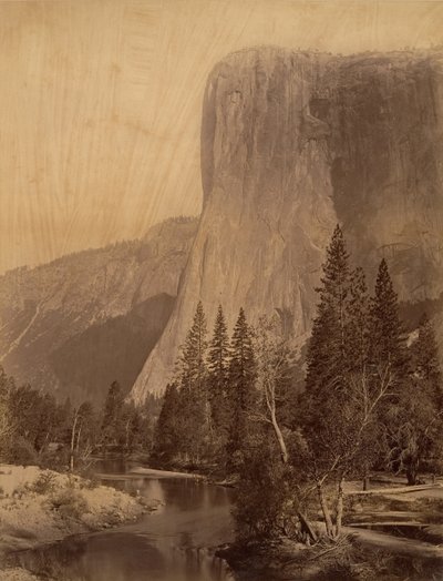 El Capitan, Yosemite, 1865-66. tekijältä Carleton Emmons Watkins