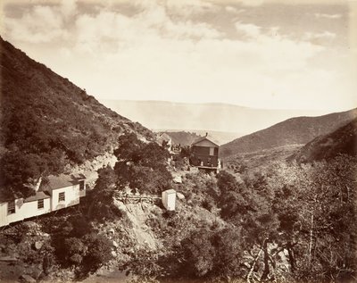Hot Sulphur Springs, Santa Barbara, 1876, painettu n. 1876. tekijältä Carleton Emmons Watkins