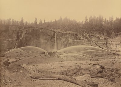 Malakoff Diggins, North Bloomfield, Nevadan piirikunta,1871 (kuva) tekijältä Carleton Emmons Watkins