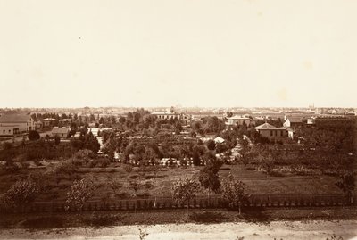 Oakland, Military Academysta, 1864, painettu n. 1876. tekijältä Carleton Emmons Watkins