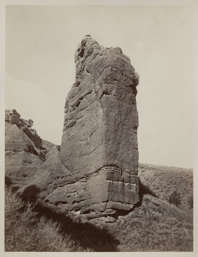 Sentinel Rock, Echo Canyon, Utah, 1873-74 tekijältä Carleton E. Watkins