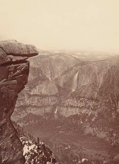 Yosemiten putoukset Glacier Pointista,1878-1881 (kuva) tekijältä Carleton Emmons Watkins