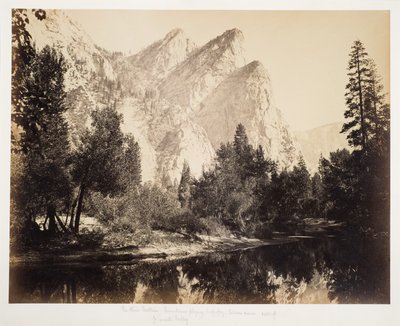 Kolme veljestä, noin 1870-luku (albumiprintti) tekijältä Carleton Emmons Watkins