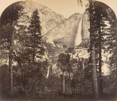 Yosemiten syksy. Alas laaksossa. 2637 Ft., 1861. tekijältä Carleton Emmons Watkins