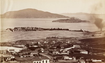 Alcatraz & Black Pt. Lähettäjä Russian Hill, S.F. tekijältä Carleton Watkins