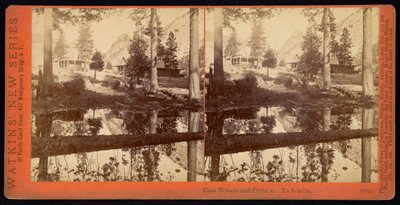 Casa Nevada ja mökki. Yo Semite tekijältä Carleton Watkins