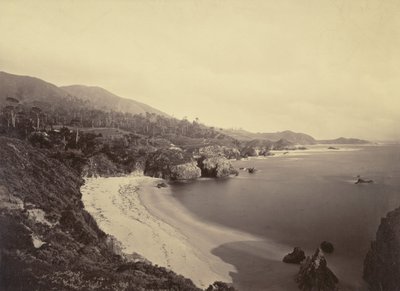 [Tyynenmeren rannikkonäkymä] / [Gibson Beach, Pt. Lobos, Montereyn rannikko] tekijältä Carleton Watkins