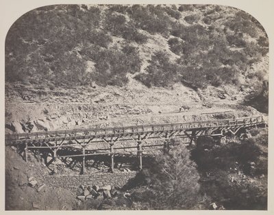 Rautatiesilta, Cape Horn, Mariposan piirikunta tekijältä Carleton Watkins