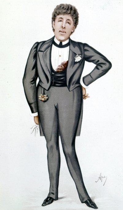 Oscar Wilden (1854 - 1900) sarjakuva Carlo Pellegrinin (1839 - 1889) elokuvassa "" Vanity Fair" 24. toukokuuta tekijältä Carlo Pellegrini