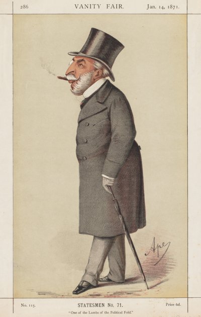 Vanity Fair: Statesman, nro 71 "One of the Lambs of Political Fold" tekijältä Carlo (Ape) Pellegrini
