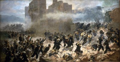 Porta Pian brêche - Rooma, 20.9.1870. C. Ademollon maalaus. tekijältä Carlo Ademollo