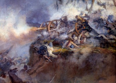 San Martinon taistelu 24. kesäkuuta 1859 (Detail Painting tekijältä Carlo Ademollo