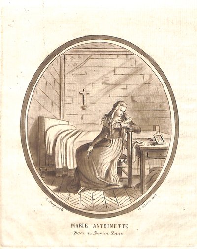 Marie-Antoinette viimeinen vankila tekijältä Carlo Antonio Porporati