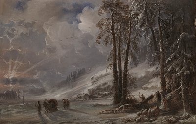 Metsä Ural-vuorten juurella, 1872. tekijältä Carlo Bossoli